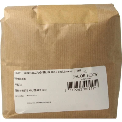 Afbeelding van Jacob Hooy Mosterdzaad Bruin, 1000 gram
