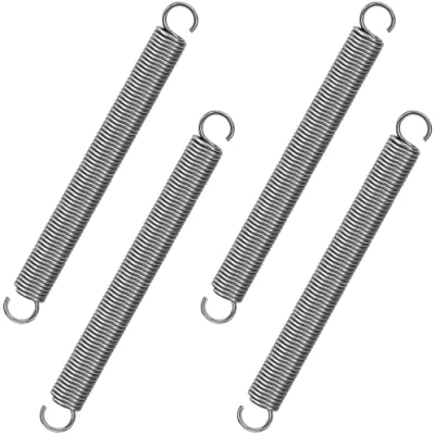 Afbeelding van GUNGY Trekveren met haak, roestvrij staal, spanveer, trekveer, 100 mm, buitendiameter 10 draaddiameter 1,2 maximale trekkracht 3,2 kg, x 4 stuks
