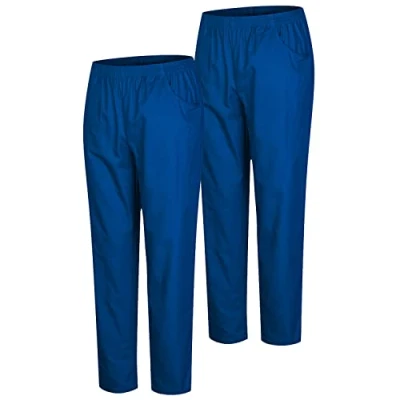 Afbeelding van MISEMIYA Verpakking van 2 stuks, uniseks, gezondheidsuniform, medische uniformen, werkbroek, Ref.8312, Blauw 37 21, XL