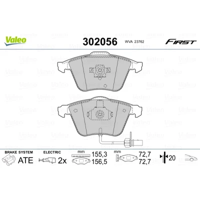 Afbeelding van Valeo Remblokset 302056