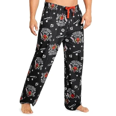 Afbeelding van Stranger Things Herenpyjamabroek nachtkleding pyjama&#039;s voor mannen en tieners S 3XL loungewear broek geschenken heren, Zwart, L