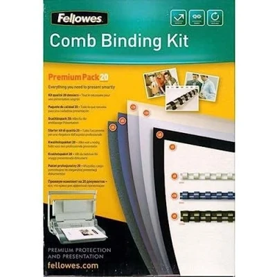Afbeelding van Fellowes Plastic binding Premium Kit voor 20 documenten