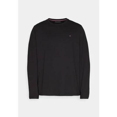 Afbeelding van Tommy Hilfiger SLIM FIT TEE Longsleeve, Heren, Maat: 4XL, Black