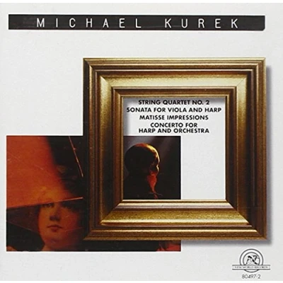 Afbeelding van Blair String 4Tet Kurek: 4tet. No. 2, Sonata for Viola &amp; Harp (CD)