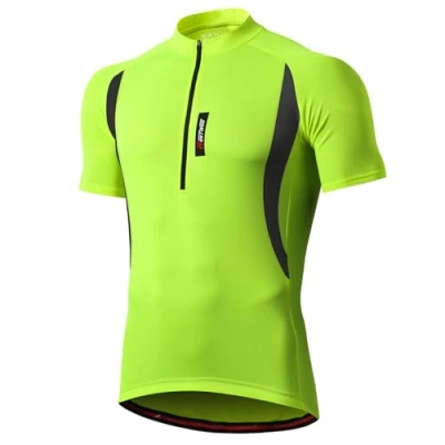 Afbeelding van MEETWEE fietsshirt voor heren, met korte mouwen, kleding mountainbikes, Groen, XXL