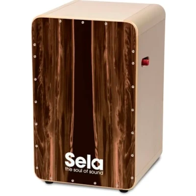 Afbeelding van Sela SE 106 CaSela Pro Dark Nut cajon met switch
