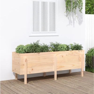 Afbeelding van Plantenbak verhoogd 160x50x57 cm massief grenenhout