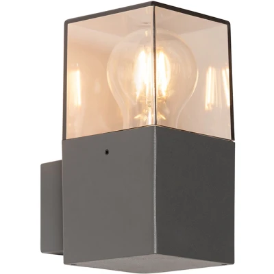 Afbeelding van QAZQA Moderne buiten wandlamp donkergrijs IP44 Denmark