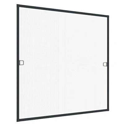 Afbeelding van Windhager Insectenwerende hor aluminium frame voor ramen Ultra Flat, 100 x 120 cm, antraciet, 03967