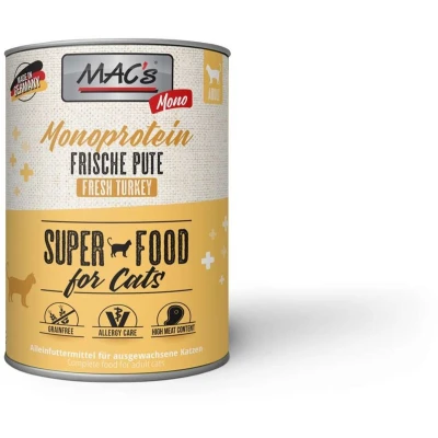 Afbeelding van MAC&#039;s CAT Monoproteïne blikje 6x800g Kalkoen