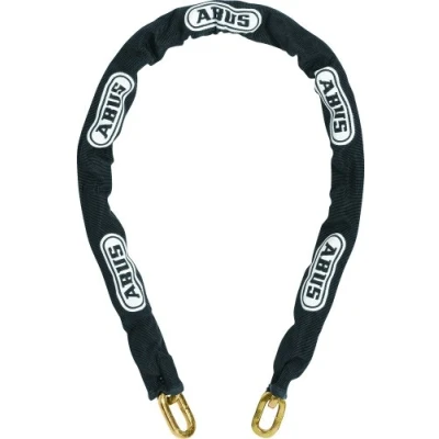 Afbeelding van ABUS veiligheidsketting 10KS/140B diameter 10mm 140cm vierkante geelverzinkte schakels black loop