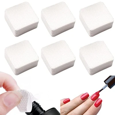 Afbeelding van 300 Stuks Pluisvrije Nageldoekjes, Nagellijmreiniging En Make Up Remover Wattenschijfjes, Geschikt Voor Manicure, Nagellak, Wimperlijmwisser