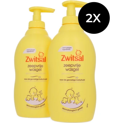 Afbeelding van Zwitsal Zeepvrije Wasgel 2 x 400 ml