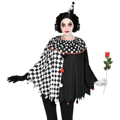 Afbeelding van W WIDMANN MILANO Party Fashion Kostuum Harlekijn, poncho, circus, clowns, carnaval, themafeest