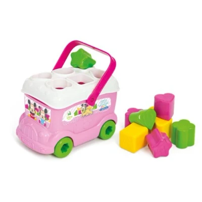 Afbeelding van Clementoni 14933.9 Baby Minnie Sorteerbus met 9 kleurrijke vormen
