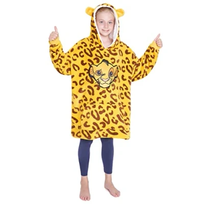 Afbeelding van Disney Stitch Girls Oversized Hoodies Hoodiedeken One Size Kinderen en tieners Gifts (Mosterd)