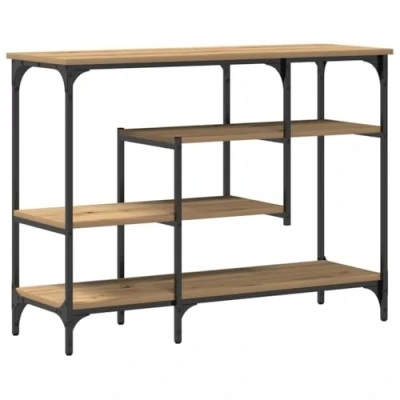 Afbeelding van vidaXL Console Tafel Artisan eiken Bewerkt hout en metaal Middelgroot