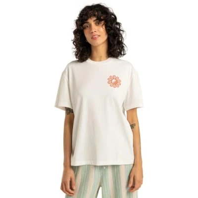 Afbeelding van Billabong Sunshine Living Tshirt print, Dames, Maat: Large, Salt crystal