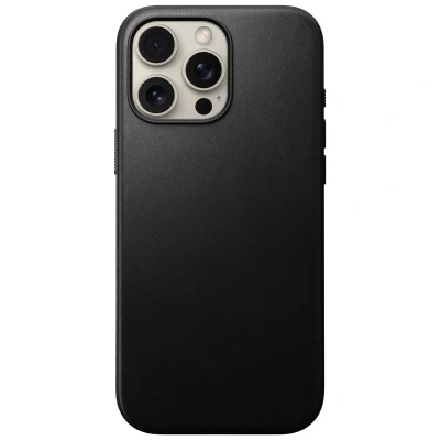 Afbeelding van Nomad Modern Leren Case iPhone 16 Pro Max Zwart NM01693185