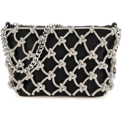 Afbeelding van GUESS schoudertas Zalina met strass zwart