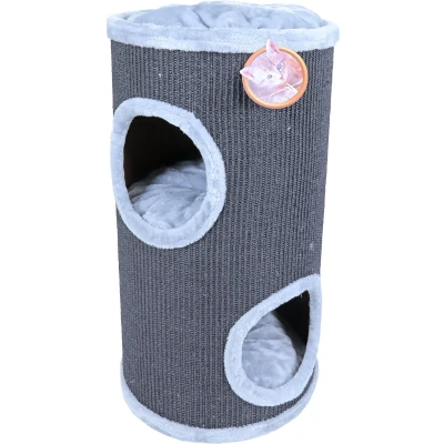 Afbeelding van Boon klimton sisal 2 gaats zwart/grijs, 75 cm.