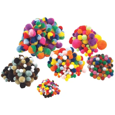 Afbeelding van Colorations Gekleurde Pompons, 700st.