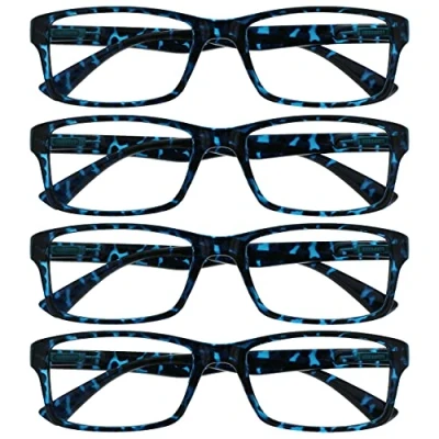 Afbeelding van Leesbril Blauwe Schildpad Lezers Waarde 4 Stuks Ontwerper Stijl Mannen Vrouwen RRRR92 3 +2,50