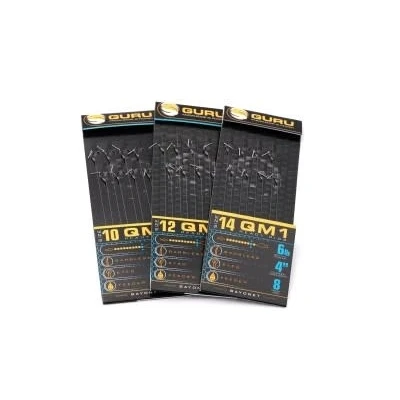Afbeelding van Guru 4’’ QM1 Feeder Bayonet Barbless Eyed (8 pcs) Maat : Haak 12 0.22mm