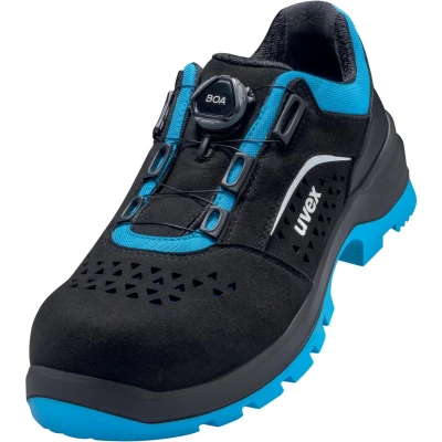 Afbeelding van uvex 9558 9558246 Lage veiligheidsschoenen S1P Schoenmaat (EU): 46 Zwart/blauw 1 paar