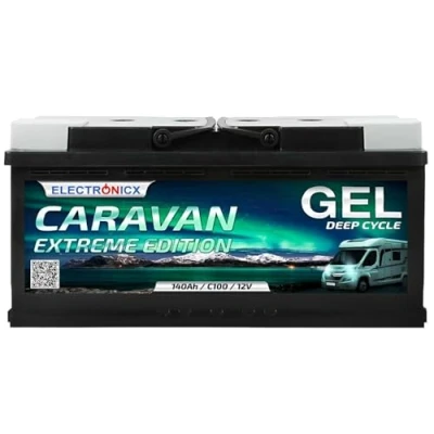 Afbeelding van Electronicx caravan Extreme Edition Zonneaccu, 12 V, 140 Ah, gel accu voor