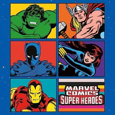 Afbeelding van Marvel Comics kalender 2024 Maand to a View Planner 30 cm x cm, cadeaus voor mannen en vrouwen, jongens meisjes, kinderkalender Officiële merchandise