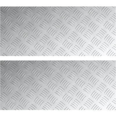 Afbeelding van vidaXL Zilver Metaal 70 x 30 0.3 cm Traplopen Rechthoekig Modern