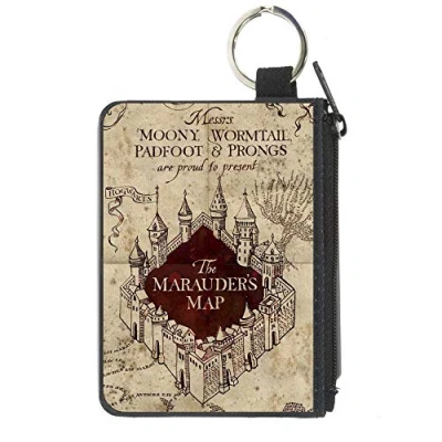 Afbeelding van Buckle Down Portemonnee met rits Harry Potter groot accessoire, Potter, 8 &quot;x 5&quot;, Meerkleurig, 4.25&quot; x 3.25&quot;