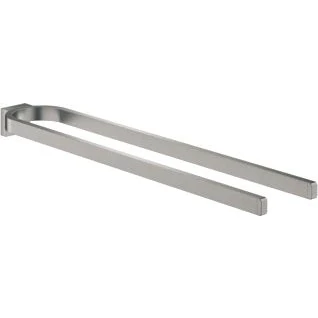 Afbeelding van Grohe selection handdoekhouder dubbel 2x arm 400mm vast metaal hard graphite geborsteld 41059al0