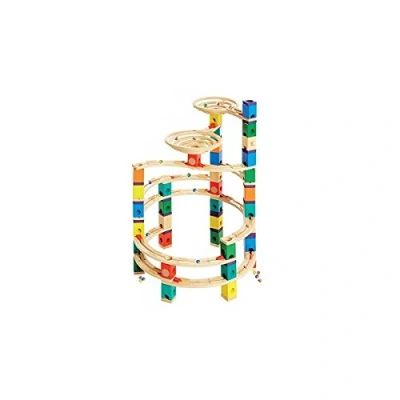 Afbeelding van Hape E6008 The Cyclone, Quadrilla kogelbaan, bouwspeelgoed, grote en veelzijdige set, 198 delig, van hout, vanaf 4 jaar, meerkleurig