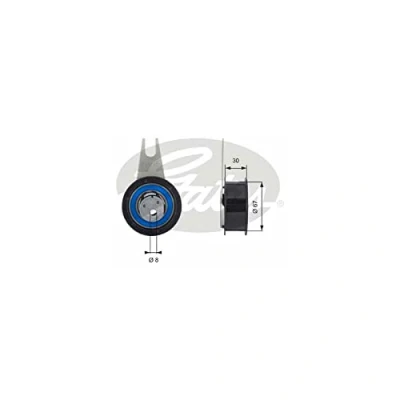 Afbeelding van Gates Spanrol distributieriem T43041