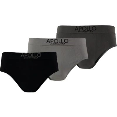 Afbeelding van Apollo heren slips Grijs Maat XXL boxer ondergoed Slip Naadloos