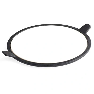 Afbeelding van Tepro Pizzasteen, inlegger voor hoofdrost 57 cm diameter 8568, zwart/beige, 30,5 x 37,5 1 cm, 8572