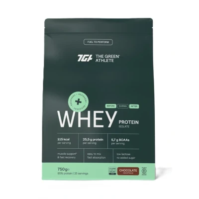 Afbeelding van The Green Athlete Whey Protein Isolate Chocolate 750 g