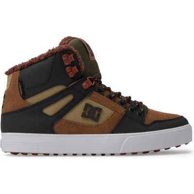 Afbeelding van DC Shoes PURE Sneakers hoog, Maat: 44.5, Xccg brown green Leer en textiel