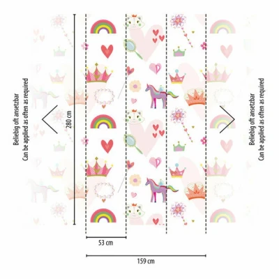 Afbeelding van AS Creation The Wall Travel Styles Multicolor 39193 1 391931 Multicolour / Roze