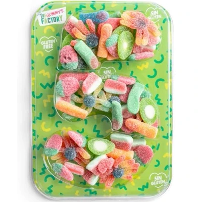 Afbeelding van Snoep Verjaardag Kind Nº5 Glutenvrije Candy Snoeptaart Lekker en Perfect Voor Verjaardagen, Kindersnacks Feestdecoraties Zure Snoepbox Ideaal als Cadeau 500g