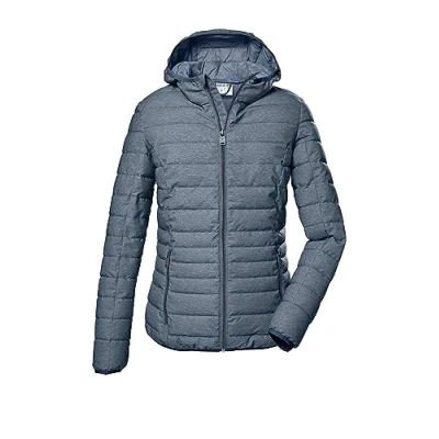 Afbeelding van G.I.G.A. DX Dames Functioneel jack in donslook met capuchon/outdoorjack GS 28 WMN QLTD JCKT, smoke blue, 46, 41761 000