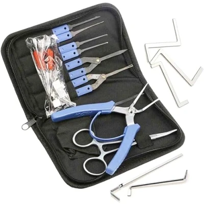 Afbeelding van Loboo Idea Ultieme Gebroken Sleutel Extractor Set, 25 Stuks Multifunctionele Staal Verwijdering Haken/Naalden Tool Set
