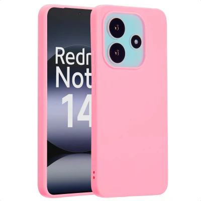 Afbeelding van Xiaomi Redmi Note 14 (4G) Hoesje Siliconen en TPU (zacht) imoshion Softcase/Backcover Roze Telefoonhoesje