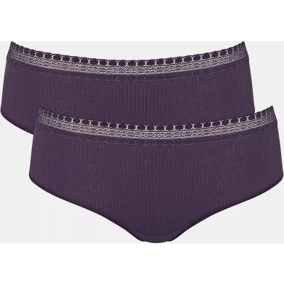 Afbeelding van sloggi GO Ribbed Hipster C2P Dames Onderbroek Paars Maat S