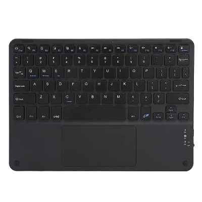 Afbeelding van 10 Inch Draadloos Bluetooth toetsenbord met Touchpad smartphones, voor Tablets, Laptops en Desktopcomputers(zwart)