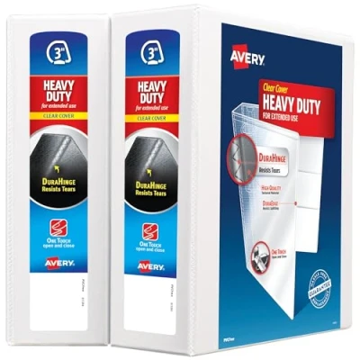 Afbeelding van Avery Ezd Referentie View Anti aanbaklaag, robuust, 7,62 cm, wit, 2 stuks