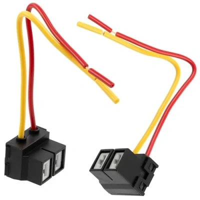 Afbeelding van AERZETIX C47205 Set van 2 vrouwelijke stekker H7 koplamplampconnector keramiek kleur zwart