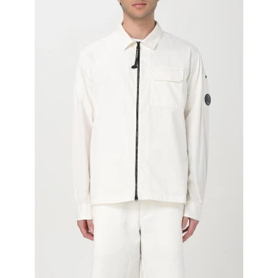 Afbeelding van Zip Front Shirt with Long Sleeves and a Chest Pocket White